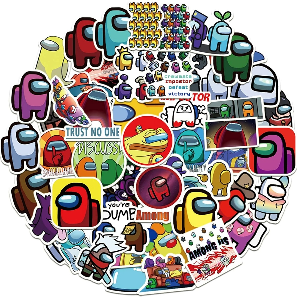 Among Us stickers, 50 pack